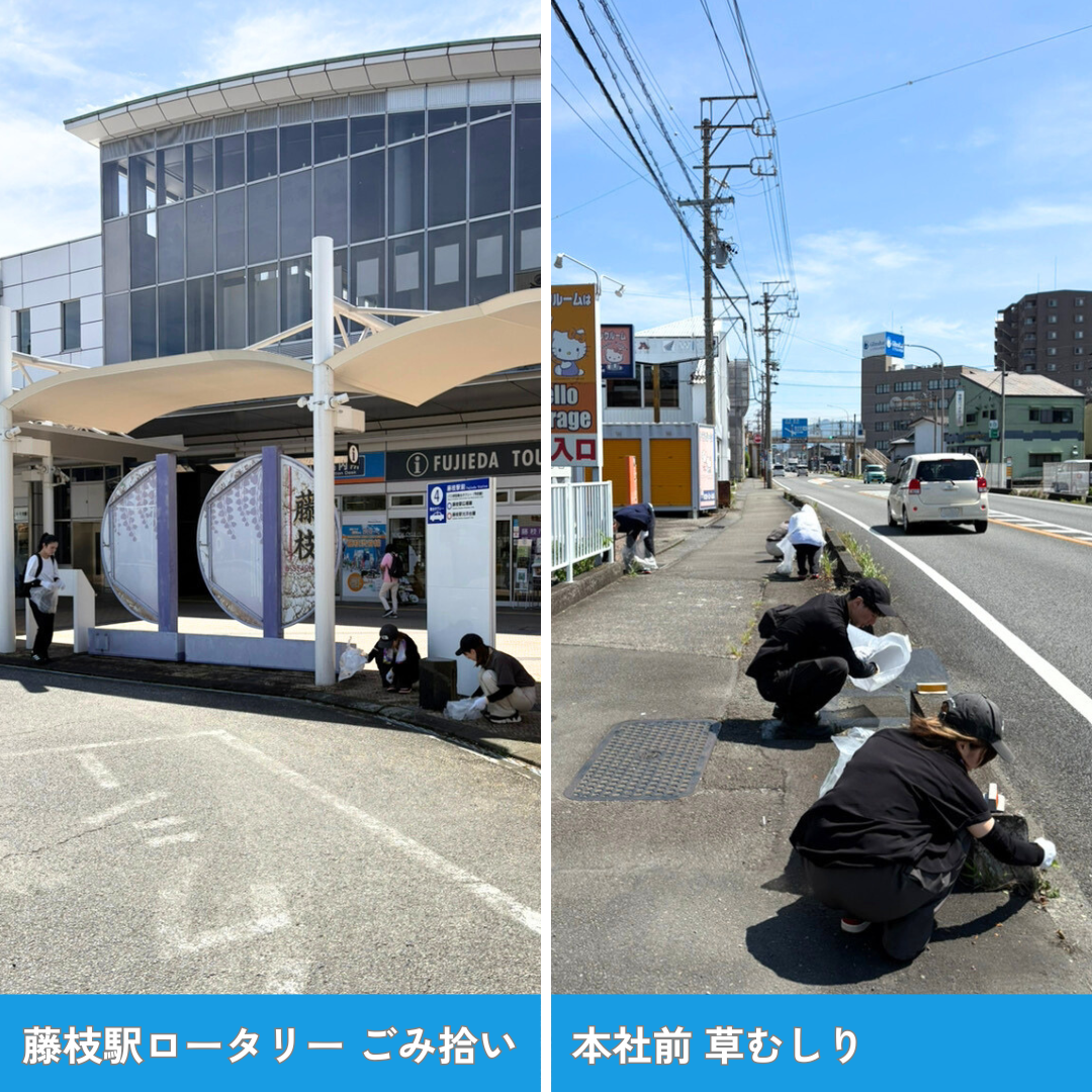 藤枝駅ロータリー ごみ拾い (2)
